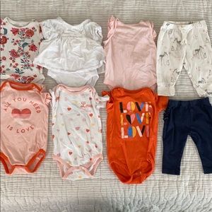 3-6mo bodysuit and pants bundle
